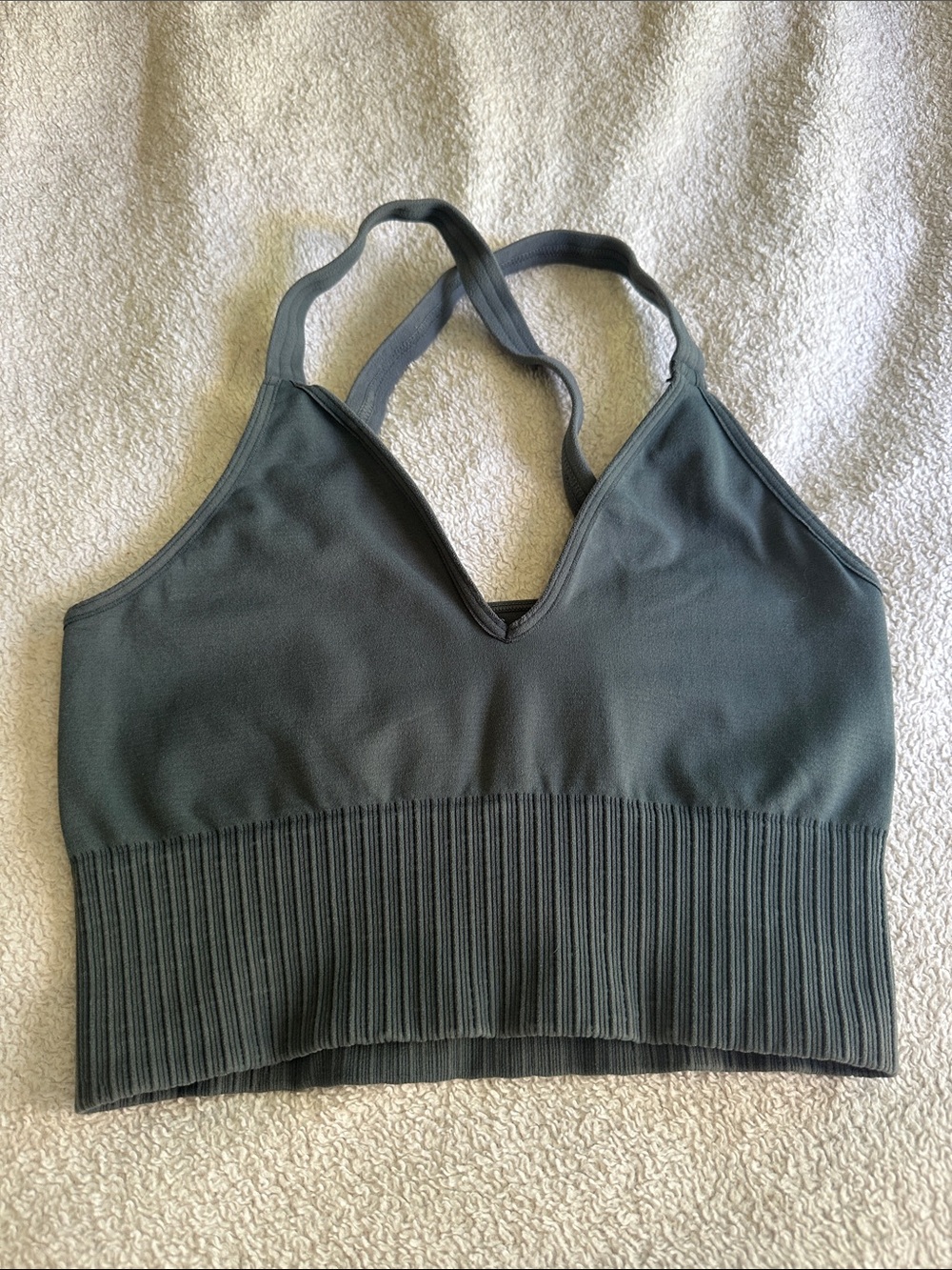 FP-Movment - Seamless Ribbed Hem Racerback Bralette - size XS